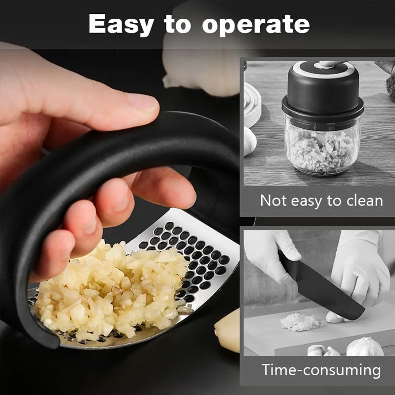 Stainless Steel Rocker Garlic Press