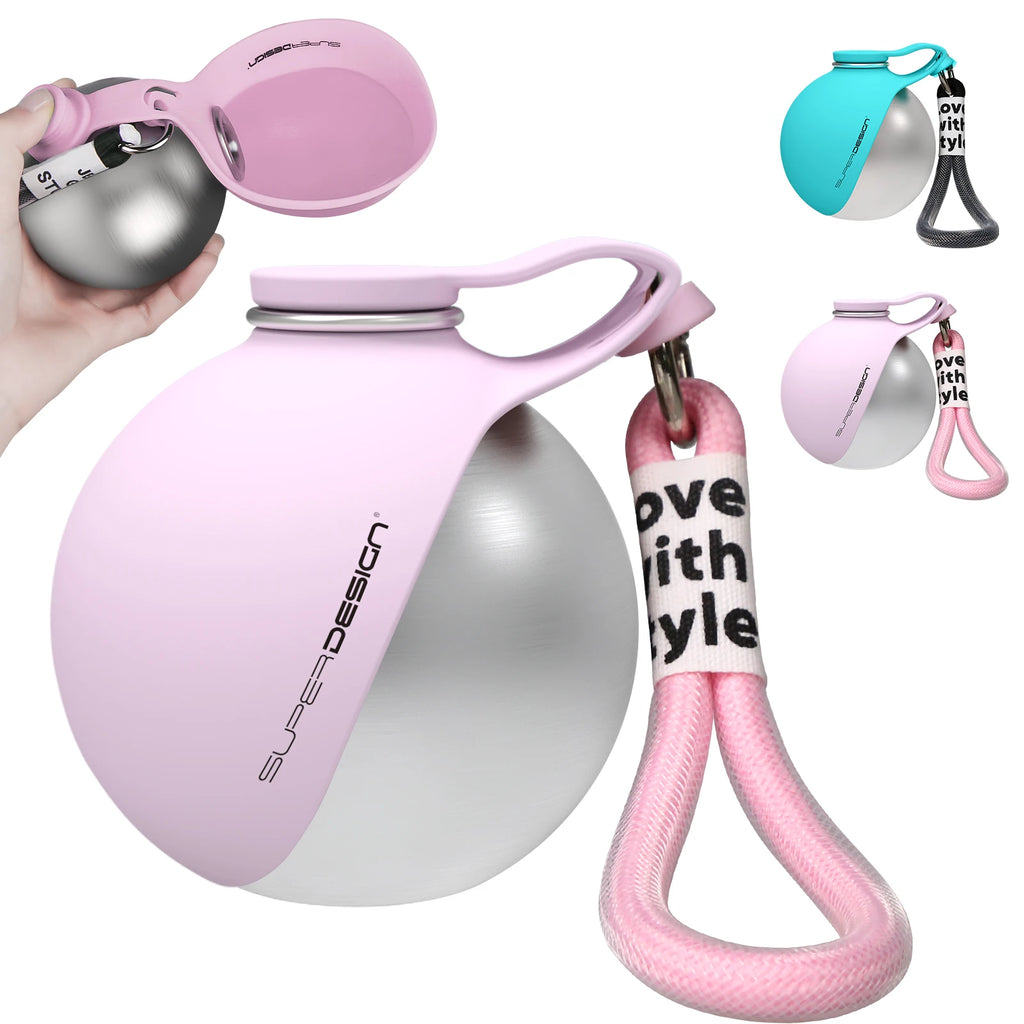 Leak-Proof Stainless Steel Travel Dog Water Bottle