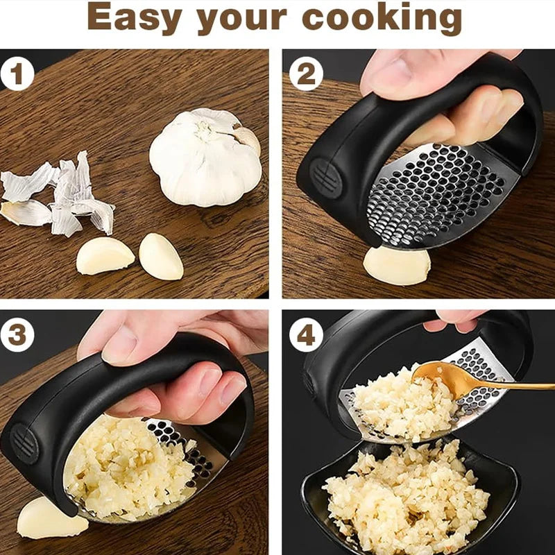 Stainless Steel Rocker Garlic Press