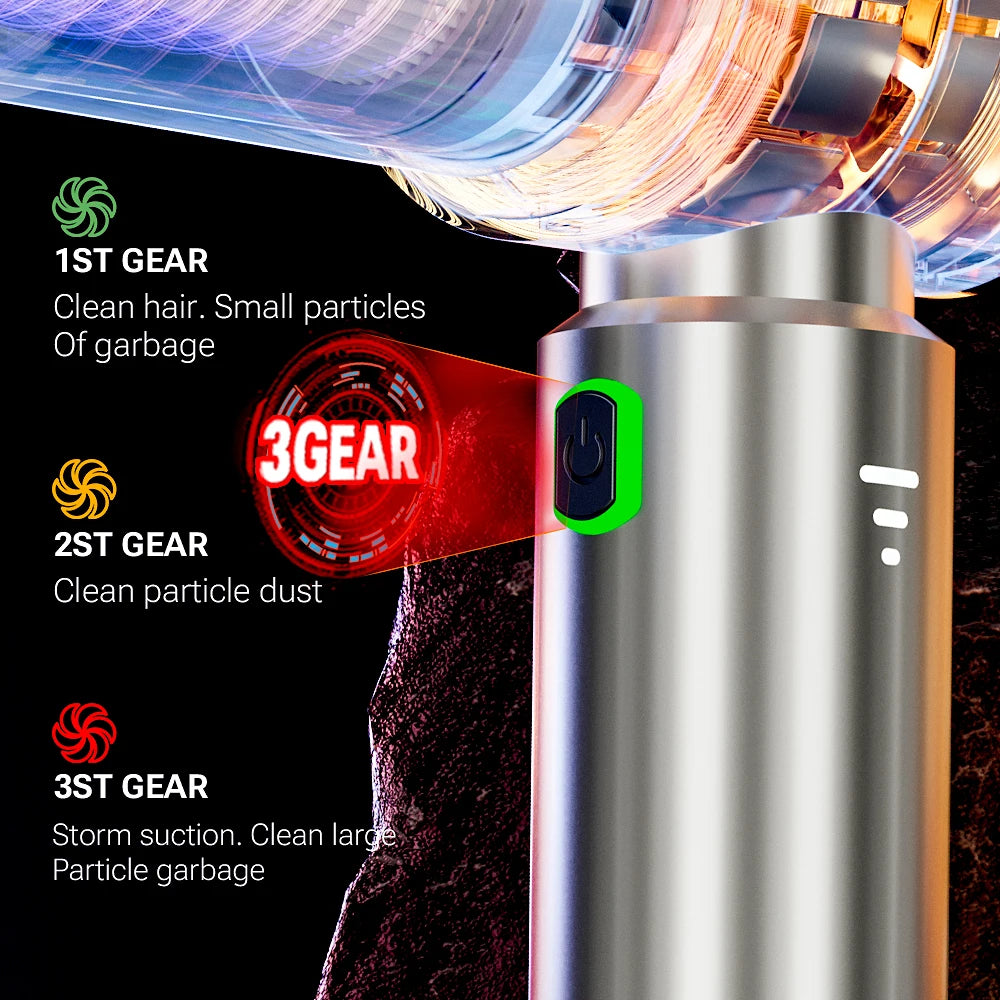 SZUK Powerful Cordless Mini Car Vacuum - 985000Pa High-Suction Portable Handheld Cleaner for Car & Home