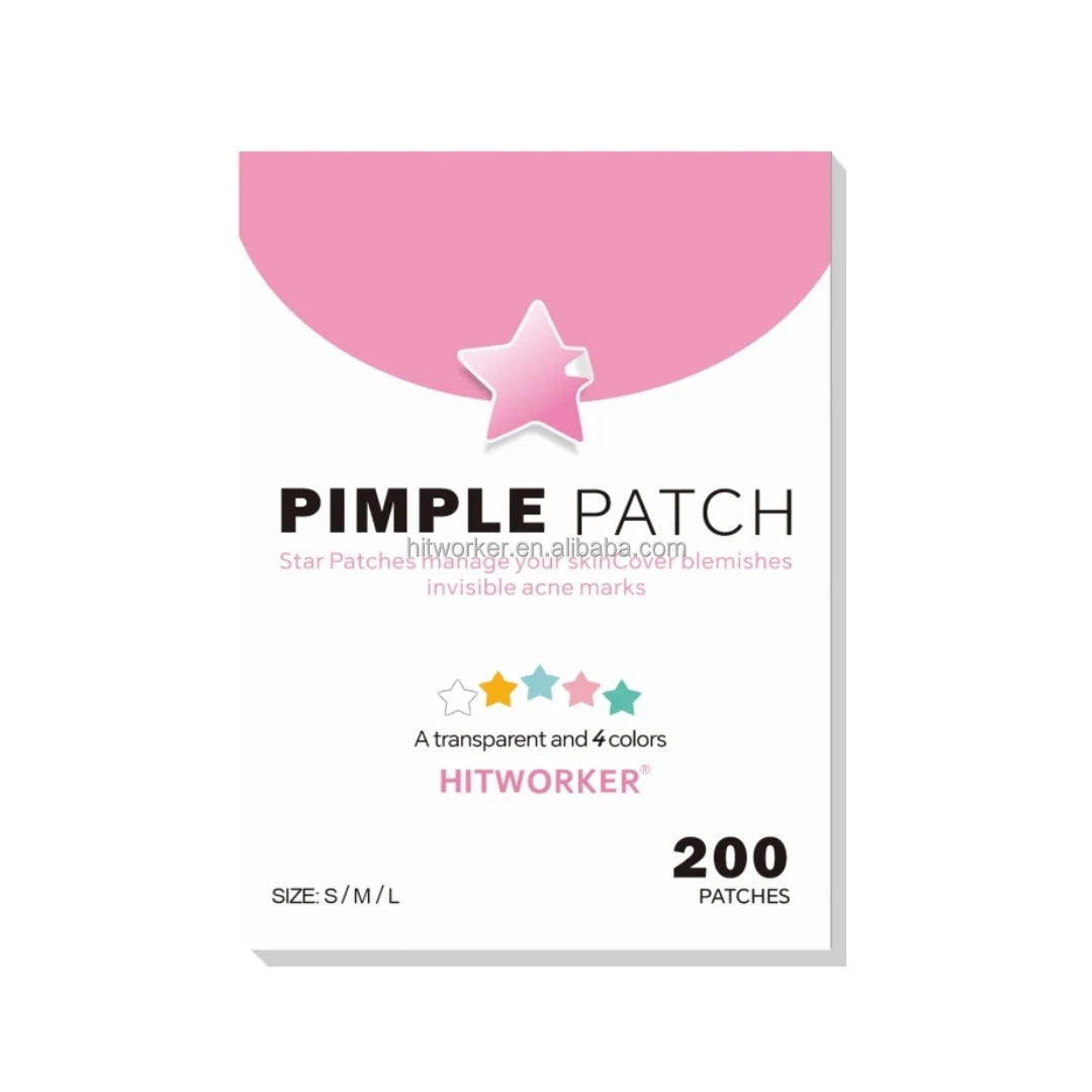 Cute Star Pimple Patches – Salicylic Acid & Hydrocolloid Acne Treatment