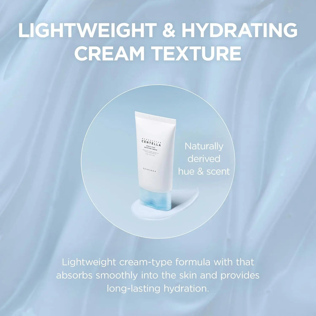 SKIN1004 Hyalu-Cica Moisture Cream, - Deep Hydration Face Moisturizer  (75ml)