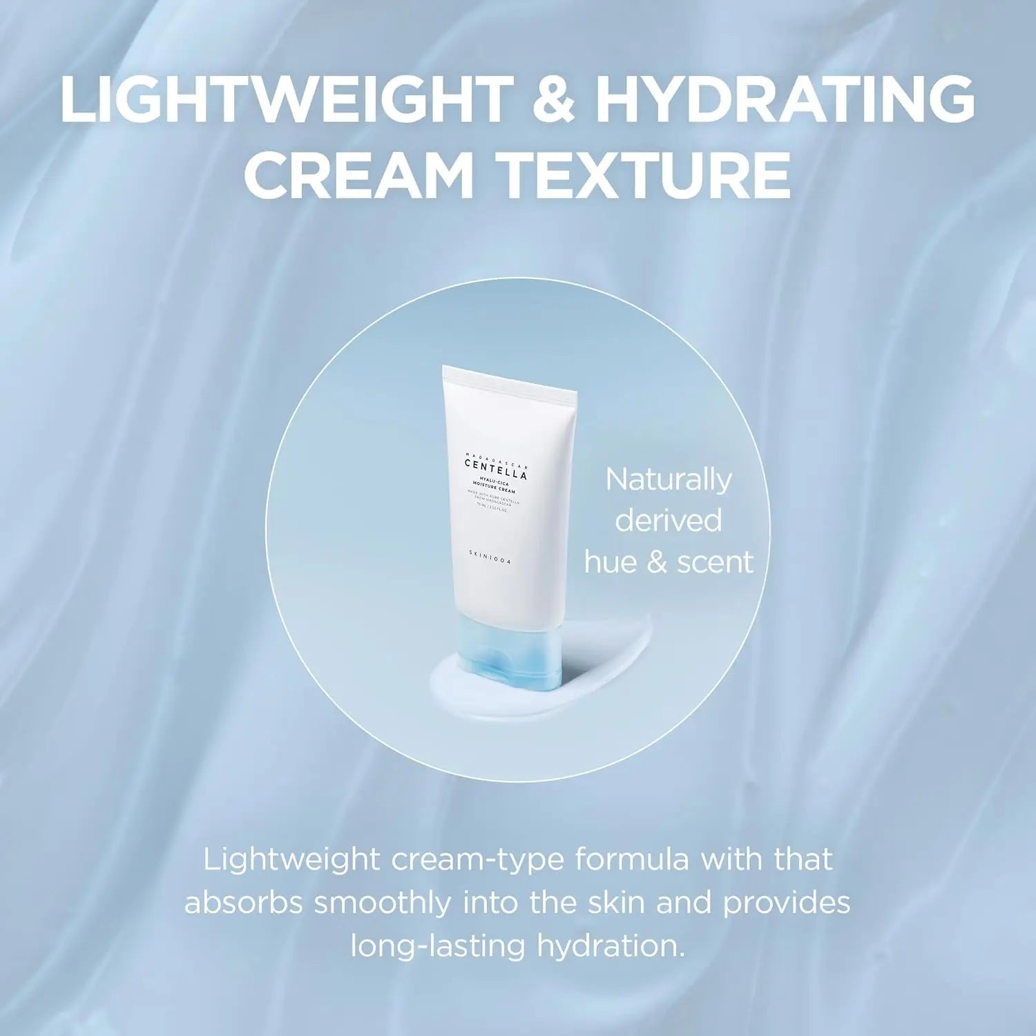 SKIN1004 Hyalu-Cica Moisture Cream, - Deep Hydration Face Moisturizer  (75ml)