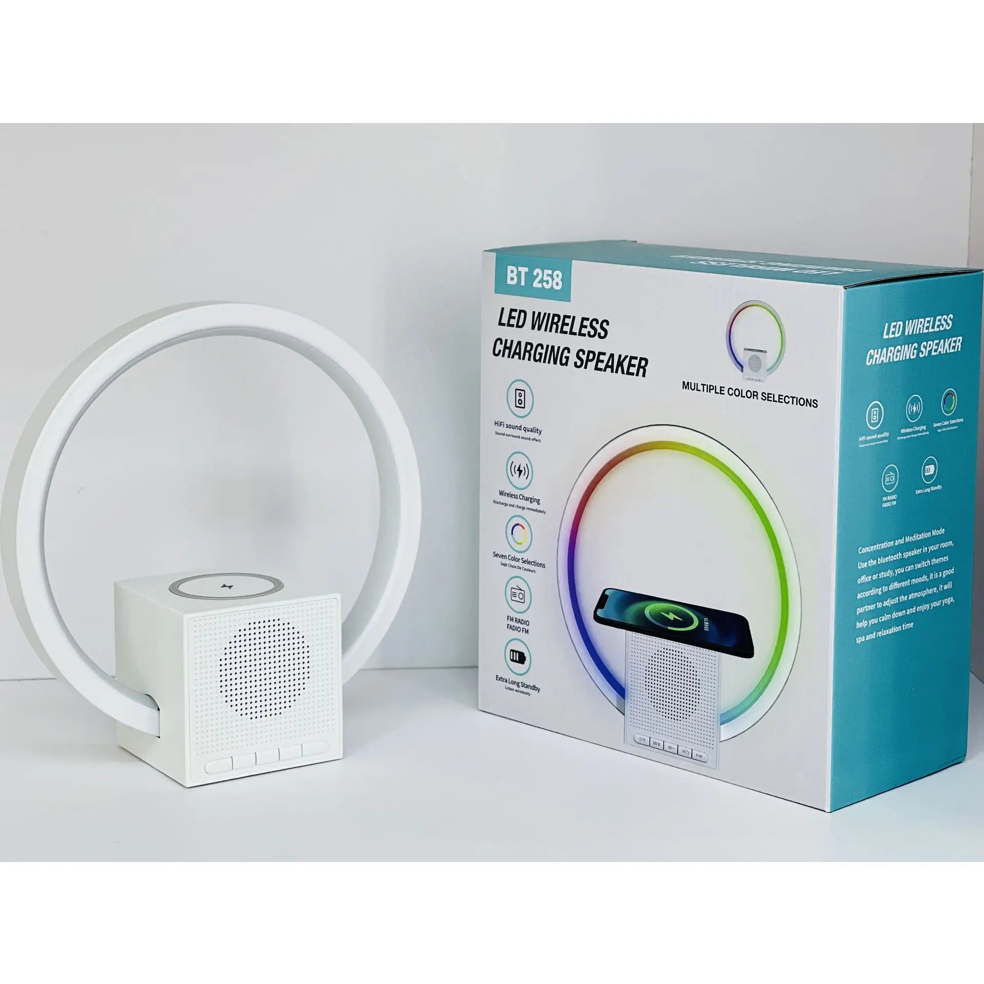 4-in-1 Smart RGB Speaker & Wireless Charging Station