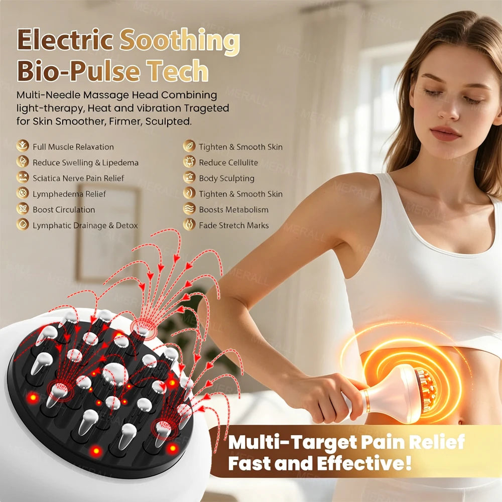 Anti-Cellulite Electric Gua Sha Massager - Body Shaping & Drainage Brush