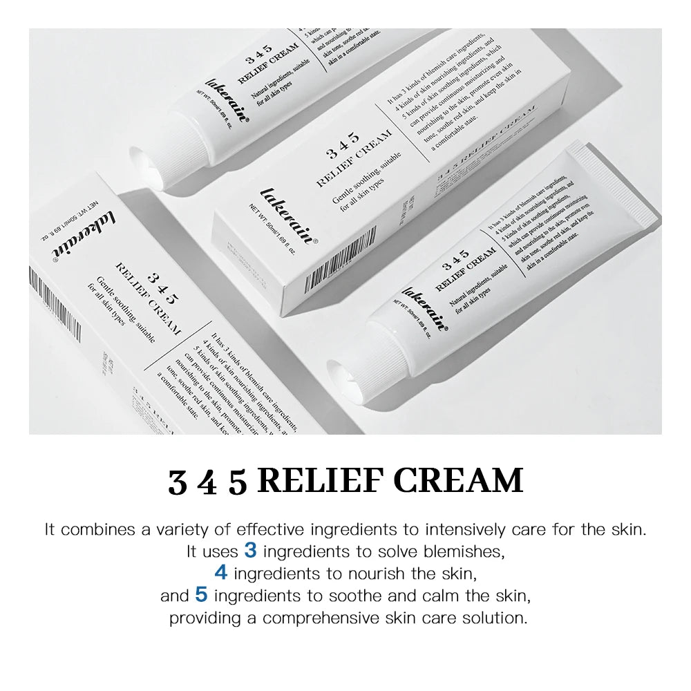 345 Relief Cream – Soothing & Moisturizing Face Solution