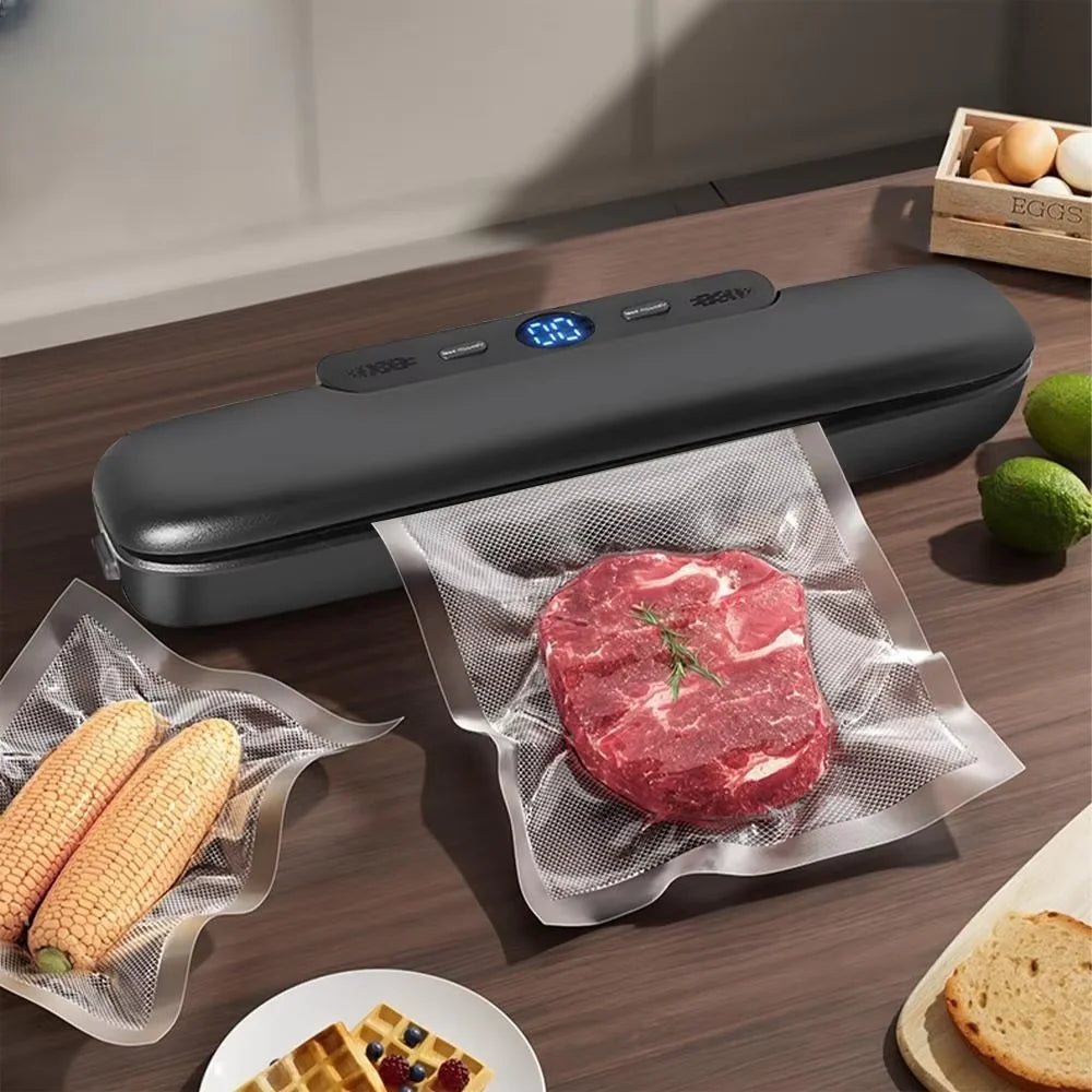 Compact Vacuum Sealer Machine - 60kPa Powerful Food Saver