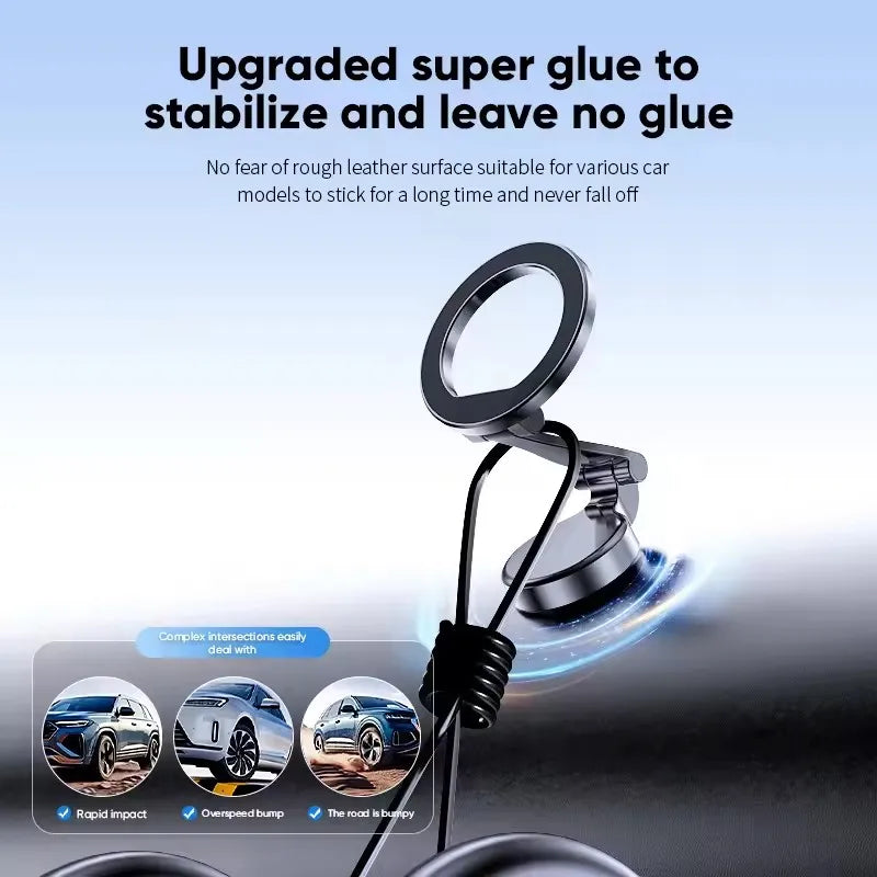 360° Magnetic MagSafe Car Phone Holder - Ultra-Stable Dashboard Mount