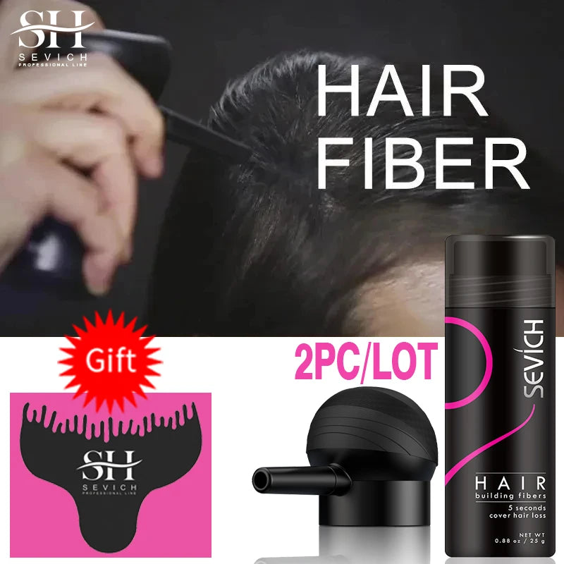 Sevich Keratin Hair Building Fibers – Instant Thickening Solution