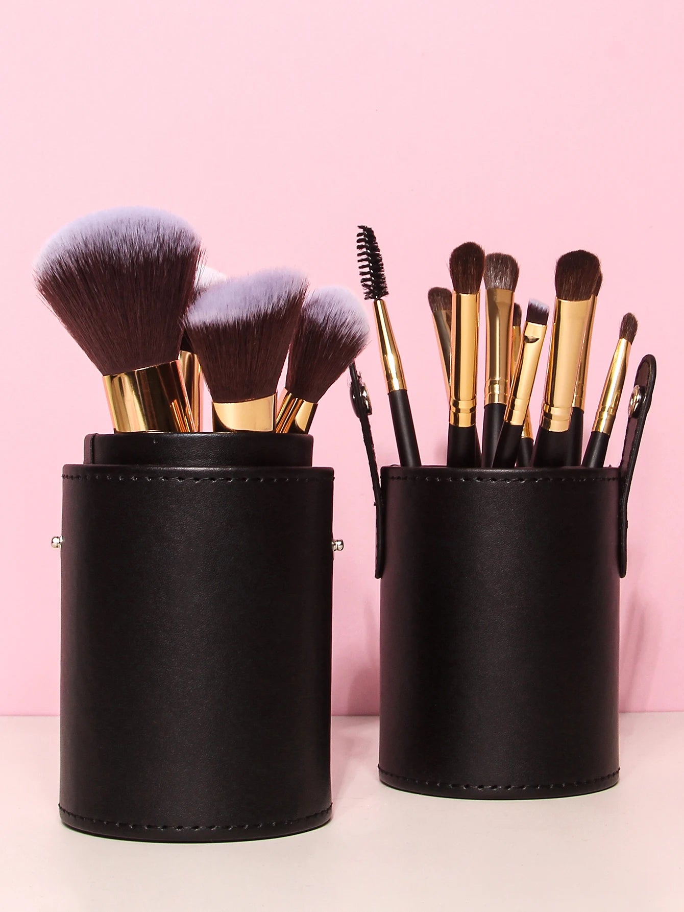 15-Pcs Professional Makeup Brush Set with Travel Case