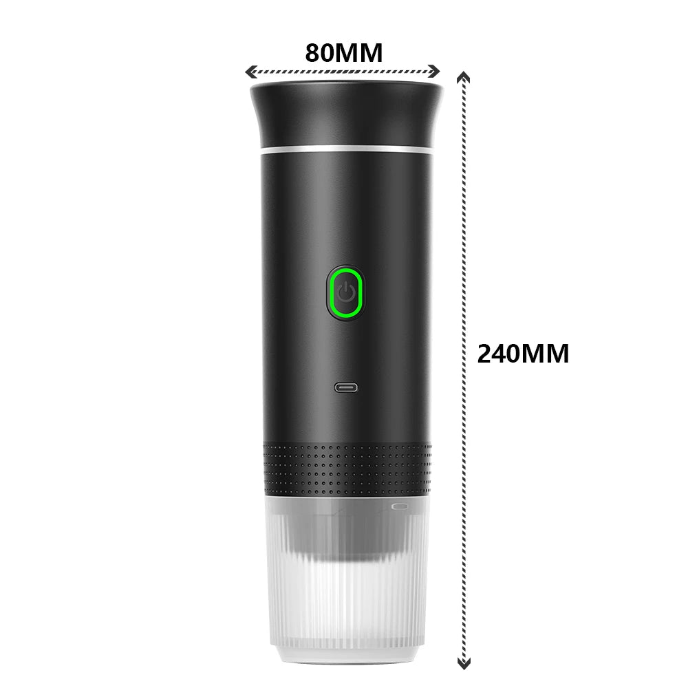 3-in-1 Portable Electric Espresso Maker - Travel Friendly