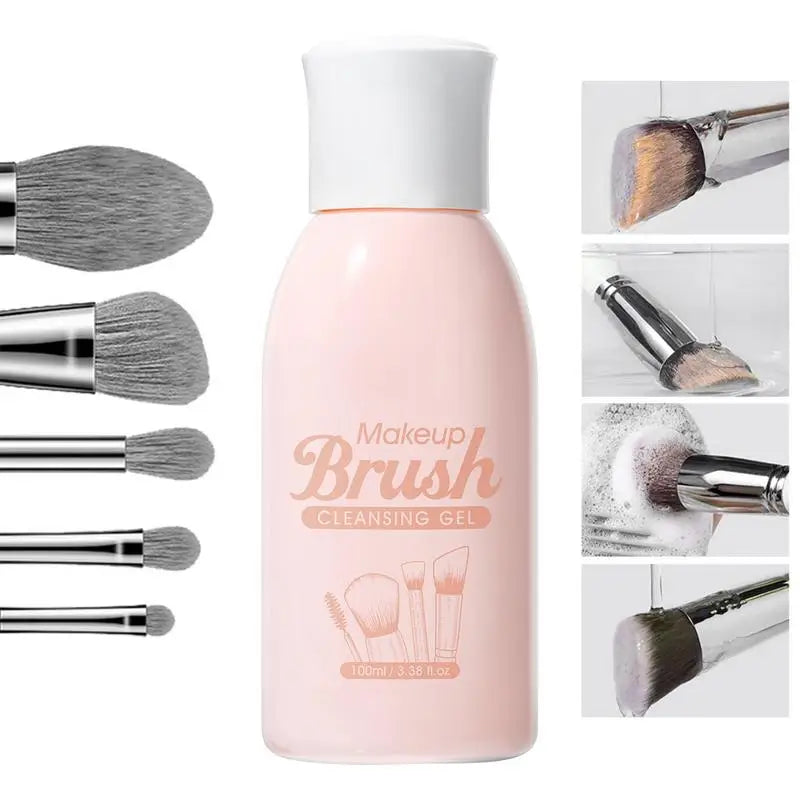 Deep Clean Makeup Brush Solution - Quick-Dry Shampoo & Puff Cleanser (100ml)
