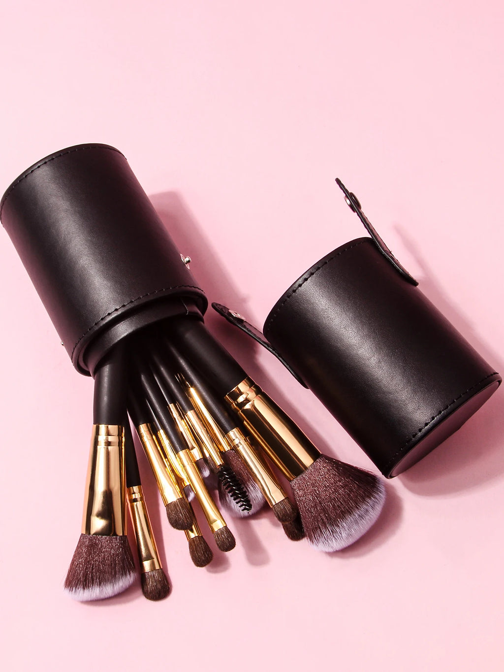 15-Pcs Professional Makeup Brush Set with Travel Case