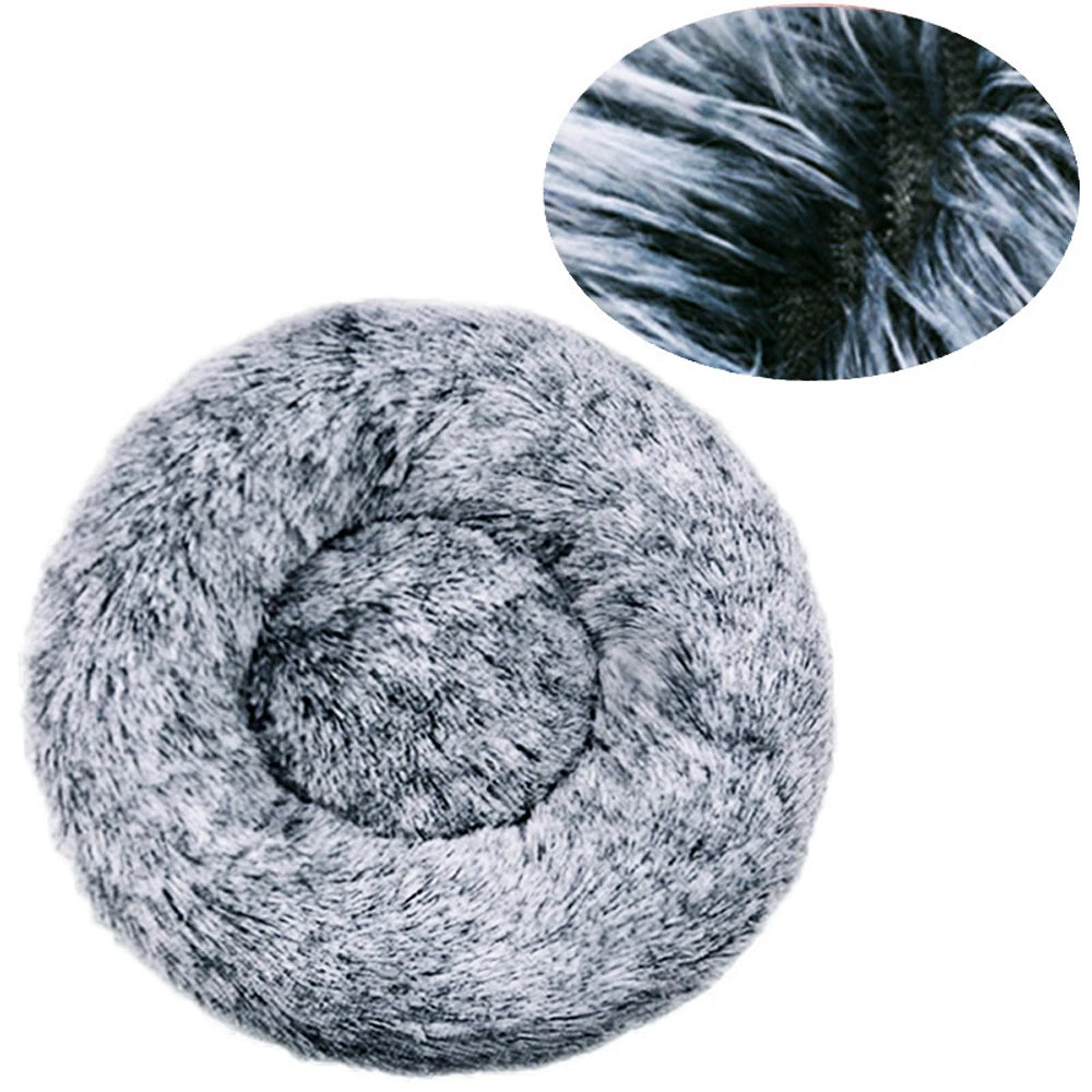 Ultra- Soft Washable Donut Dog & Cat Bed