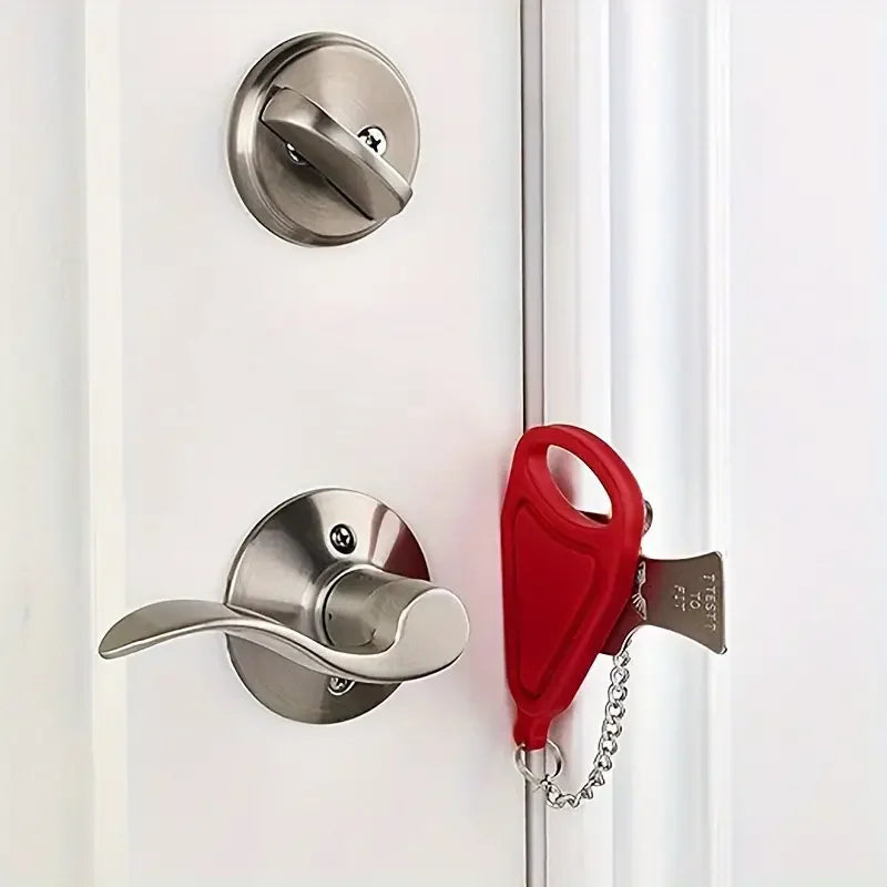 Portable Travel Safety Door Lock - Heavy Duty Security for Hotel & Home