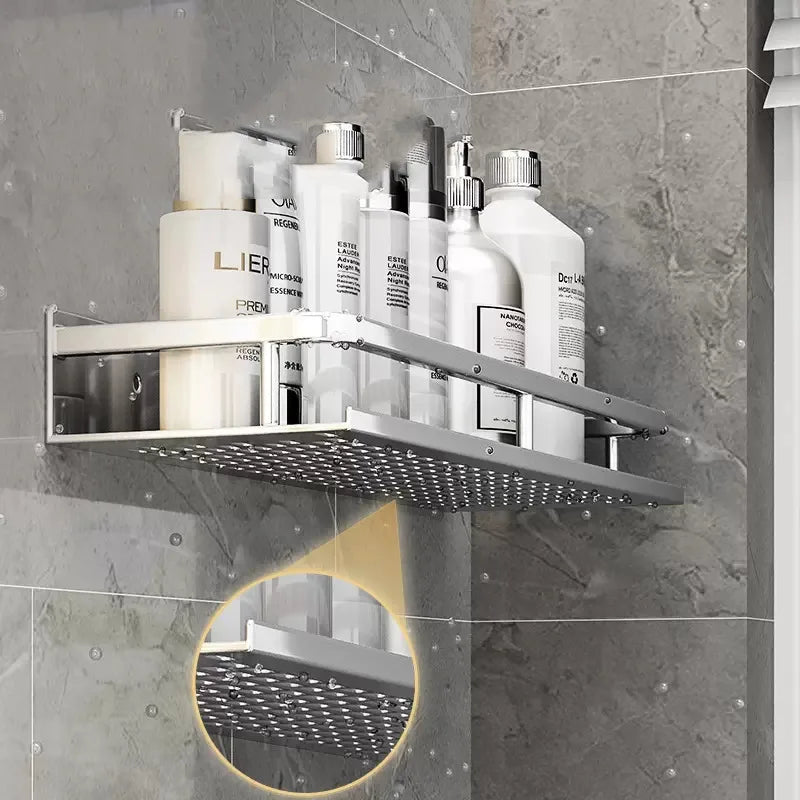 Aluminum Floating Bathroom & Shower Shelf