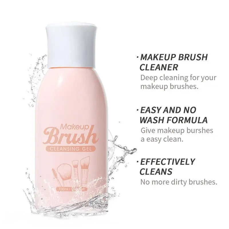 Deep Clean Makeup Brush Solution - Quick-Dry Shampoo & Puff Cleanser (100ml)