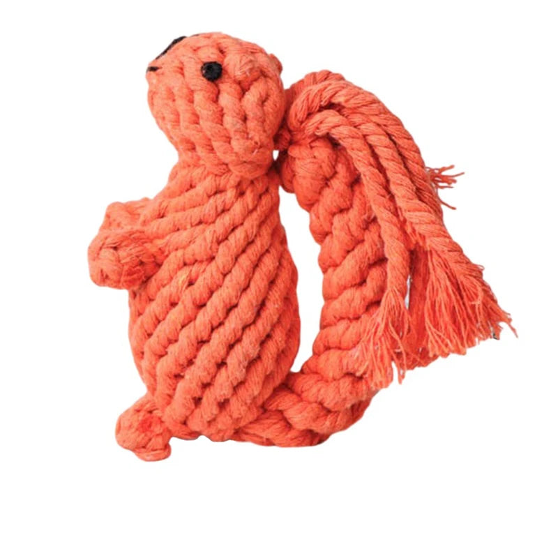 Durable Cartoon Animal Cotton Rope Chew Toy for Dogs