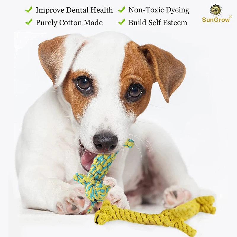 Durable Cartoon Animal Cotton Rope Chew Toy for Dogs