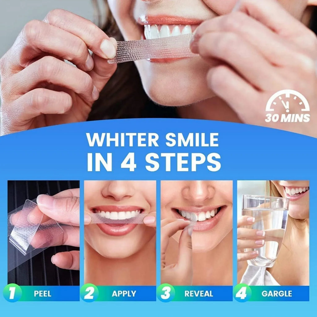Teeth Whitening Strips - Reduced Sensitivity Brightening Kit