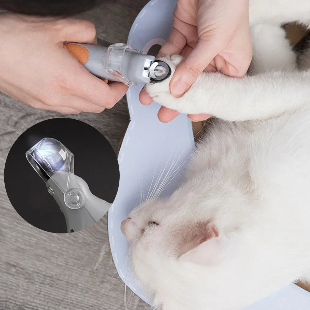Professional LED Light Pet Nail Clipper with Safety Guard