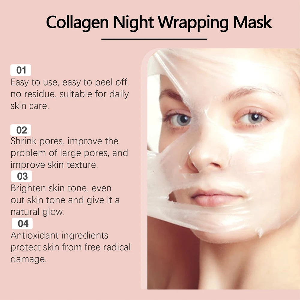 Collagen Night Repair Set – Peel-off Mask & Jelly Cream Bundle