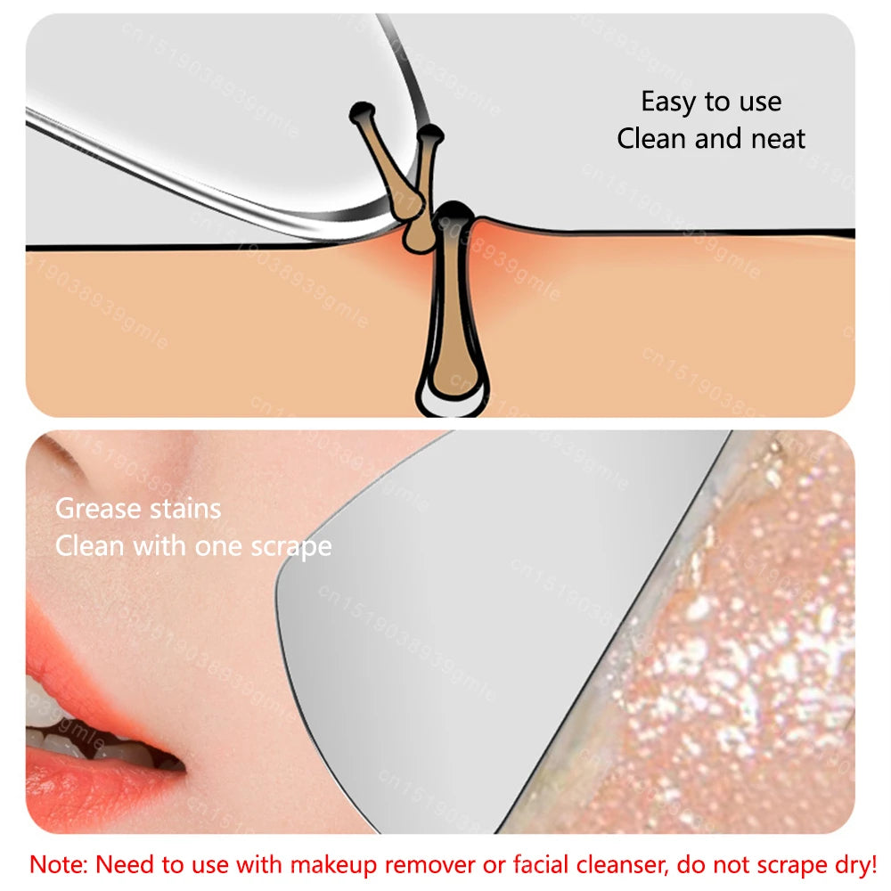 Stainless Steel Gua Sha – Professional Facial Massager & Lifting Tool