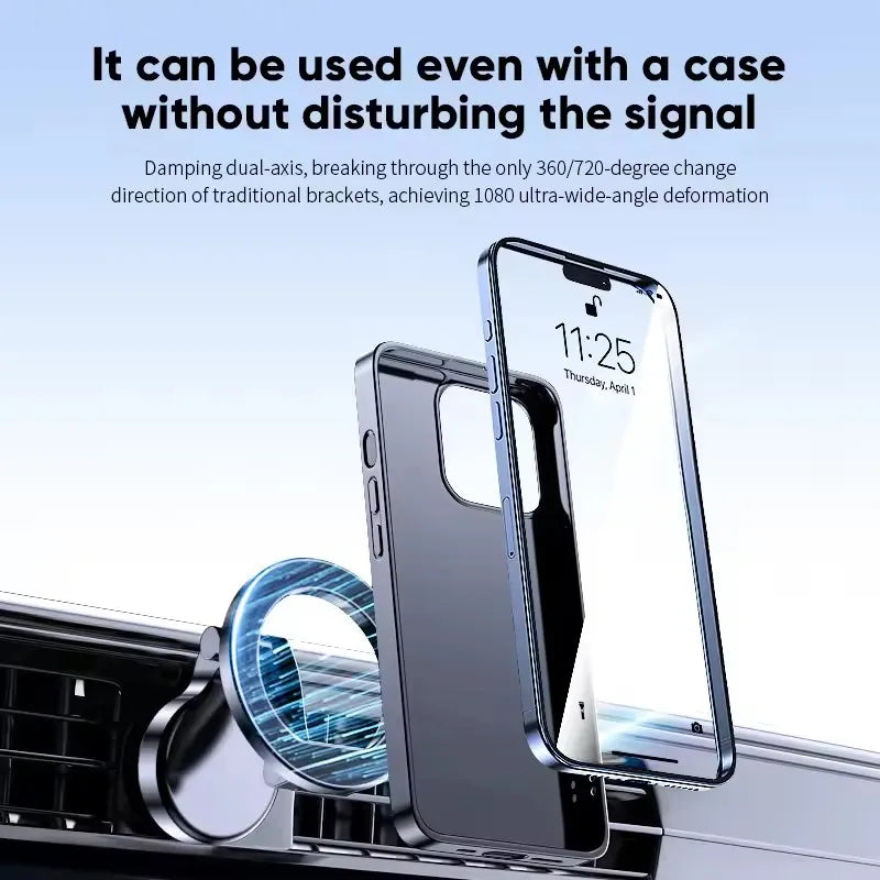 360° Magnetic MagSafe Car Phone Holder - Ultra-Stable Dashboard Mount