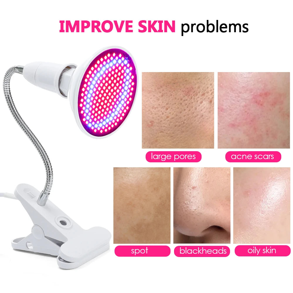 Flexible LED Red Light Therapy Lamp - Facial Spa & Skin Rejuvenation