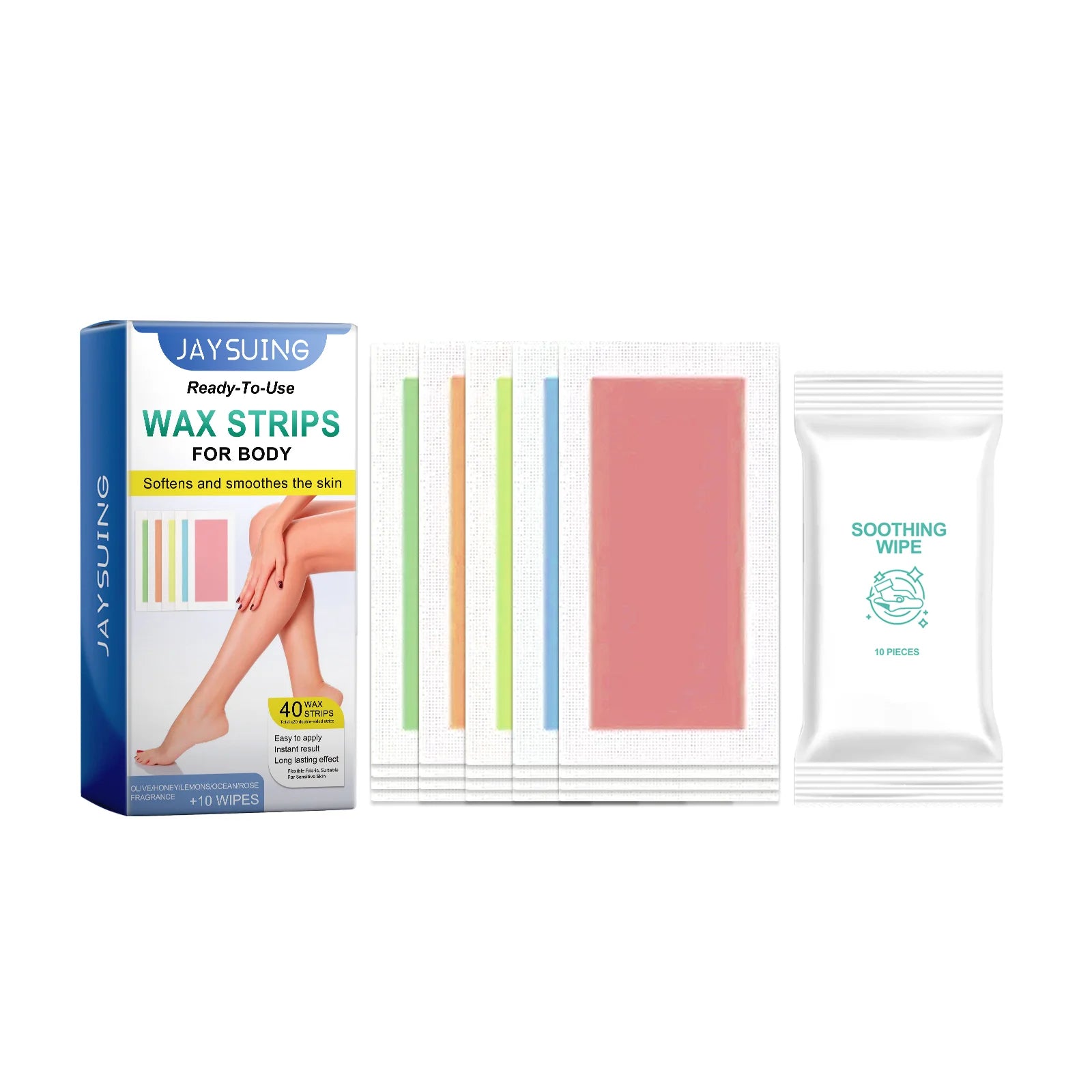 Professional Hair Removal Wax Strips – Face & Body.