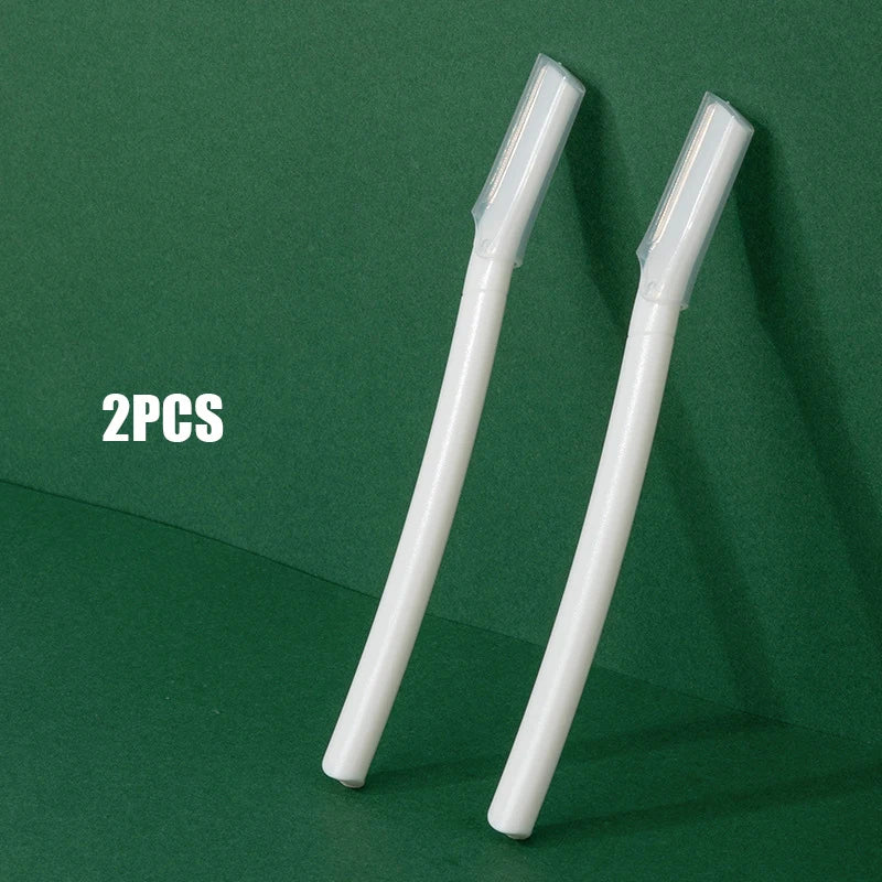 2pcs Precision Eyebrow Razor – Safe Facial Trimmer Set