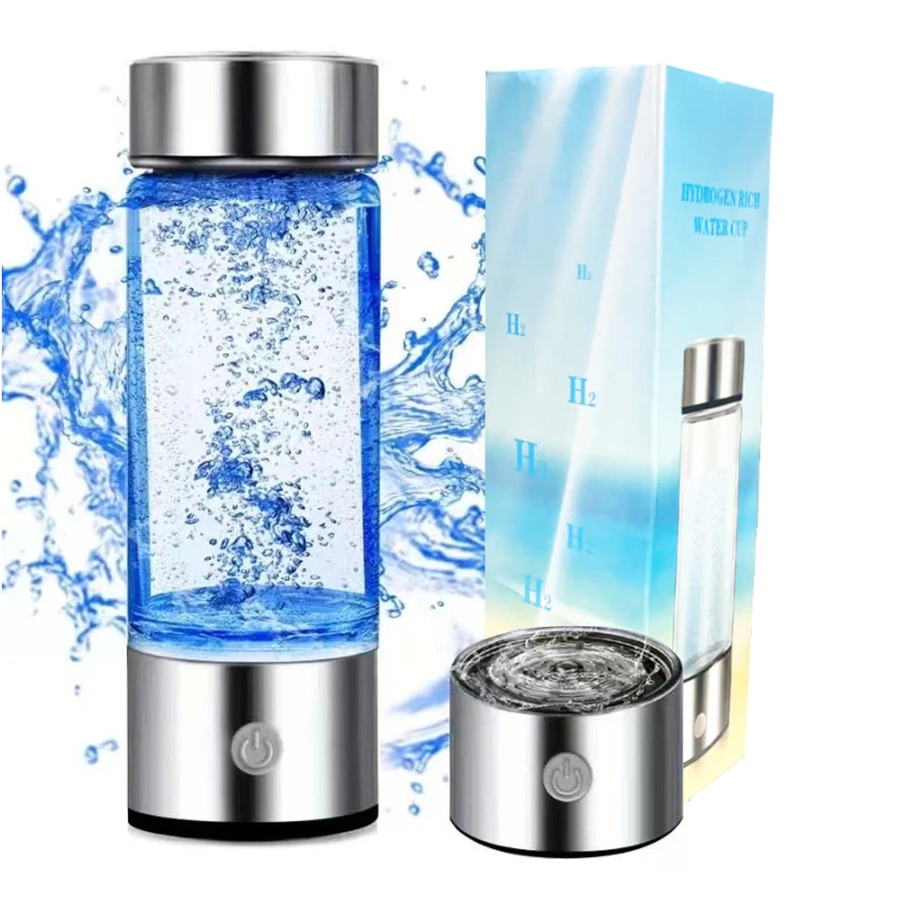 Portable Hydrogen-Rich Water Generator Bottle (420ml)