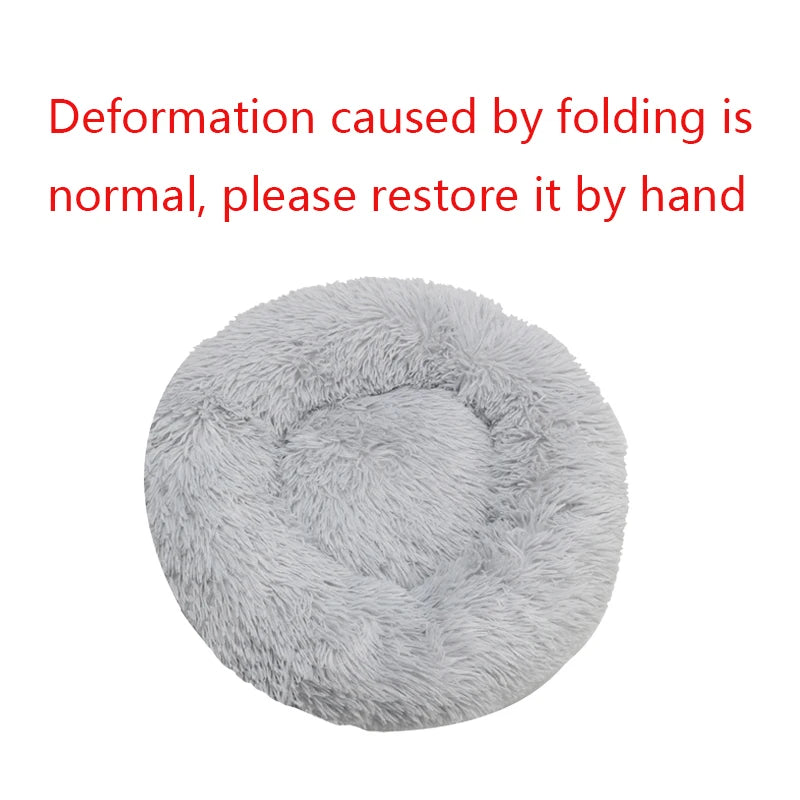 Ultra- Soft Washable Donut Dog & Cat Bed