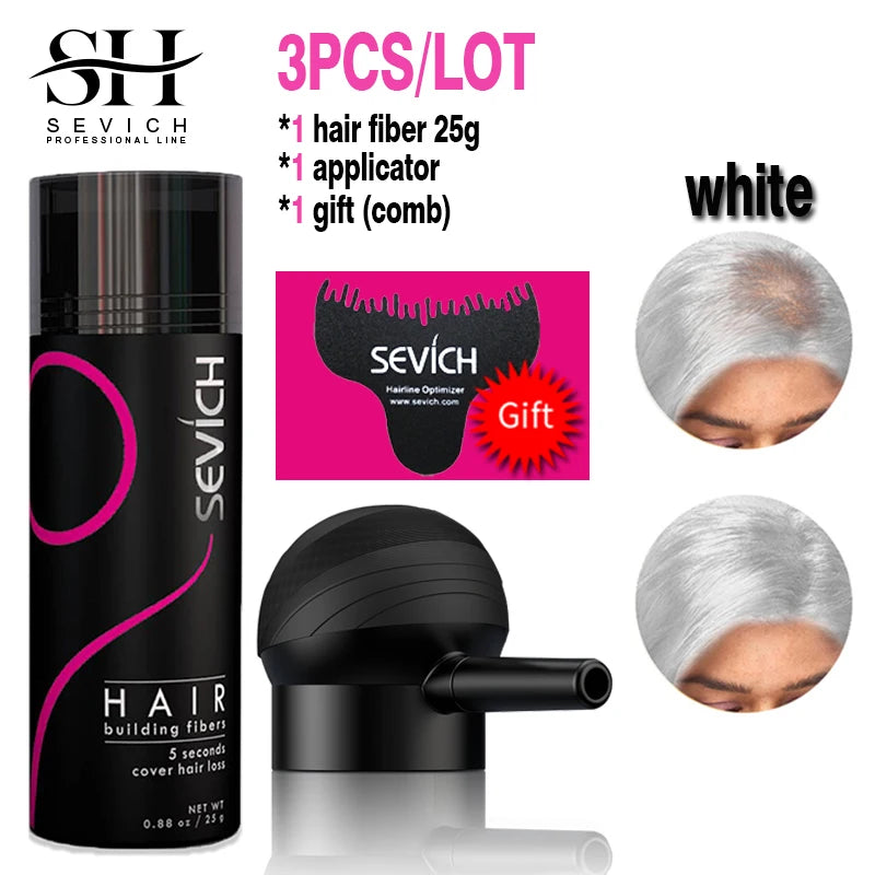 Sevich Keratin Hair Building Fibers – Instant Thickening Solution