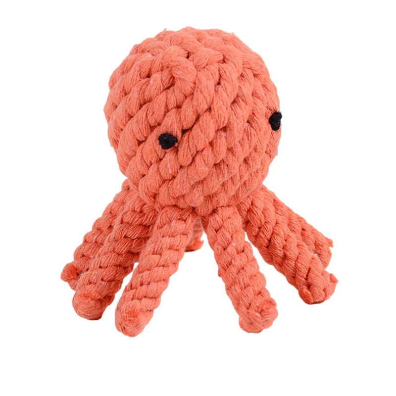 Durable Cartoon Animal Cotton Rope Chew Toy for Dogs