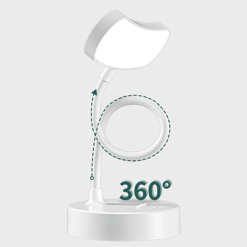 LuminaFlex: Rechargeable LED Desk Lamp with 3-Level Dimming