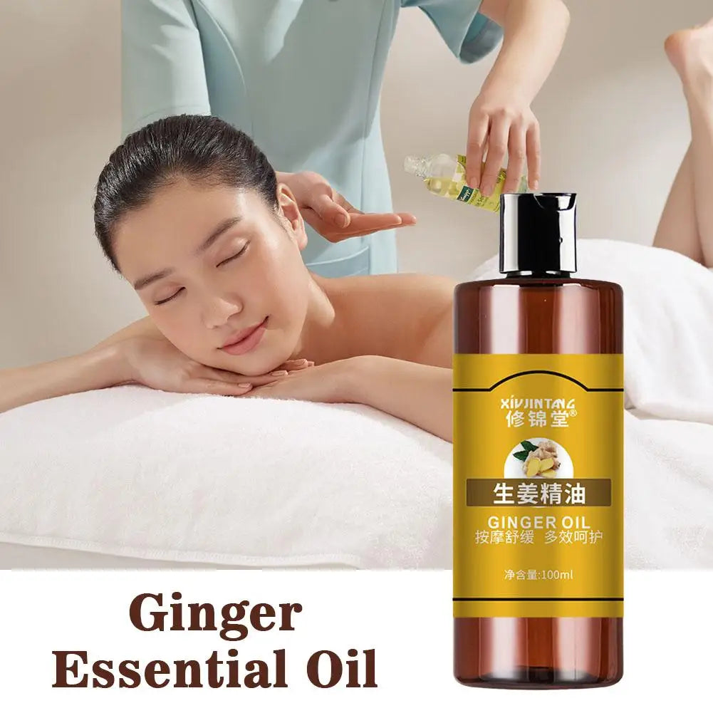 Pure Ginger Essential Massage Oil - Hydrating Body Relax Therapy