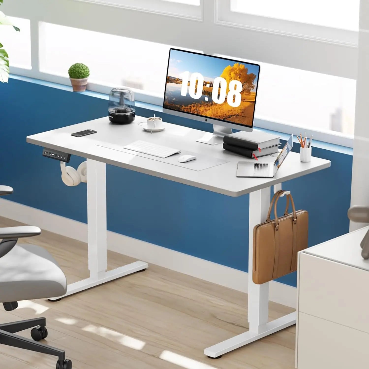 Electric Height-Adjustable Standing Desk (40x24")