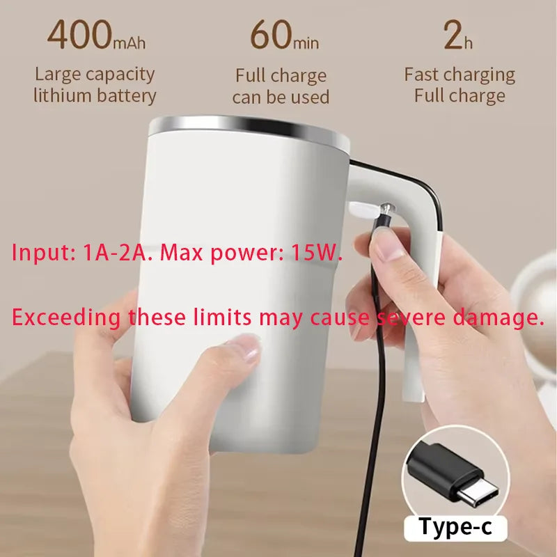 Smart Automatic Magnetic Stirring Mug with LED Display