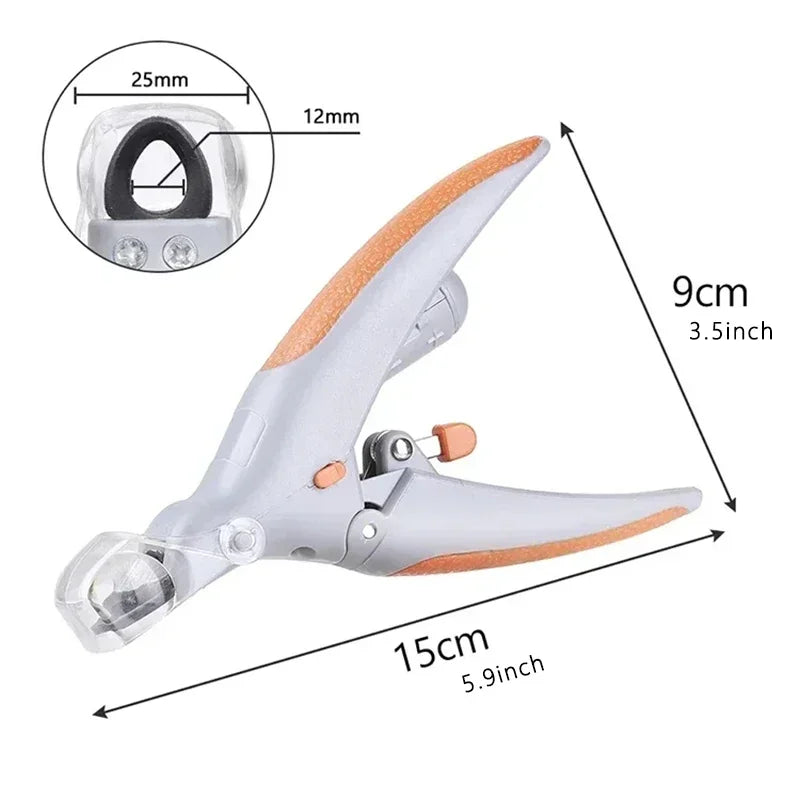 Professional LED Light Pet Nail Clipper with Safety Guard
