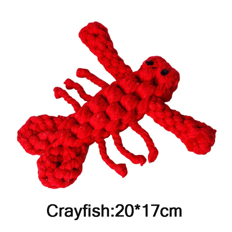 Durable Cartoon Animal Cotton Rope Chew Toy for Dogs