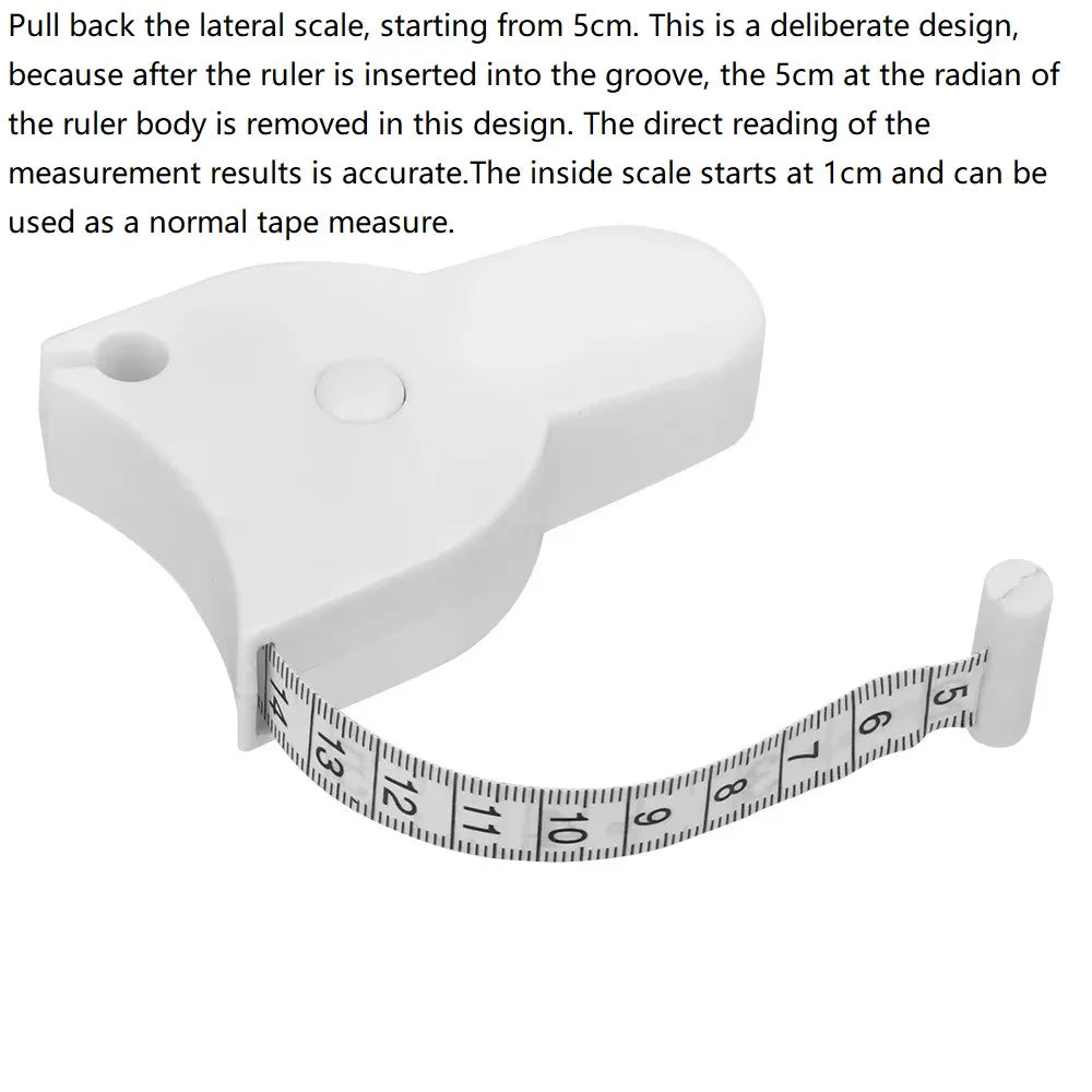 Body Measuring Tape for Fitness - Automatic Telescopic Tape Measure for Weight Loss & Muscle Gain