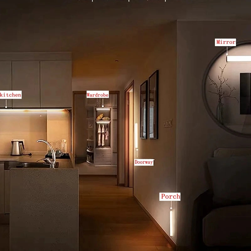 Wireless LED Motion Sensor Cabinet Light - Type-C Rechargeable