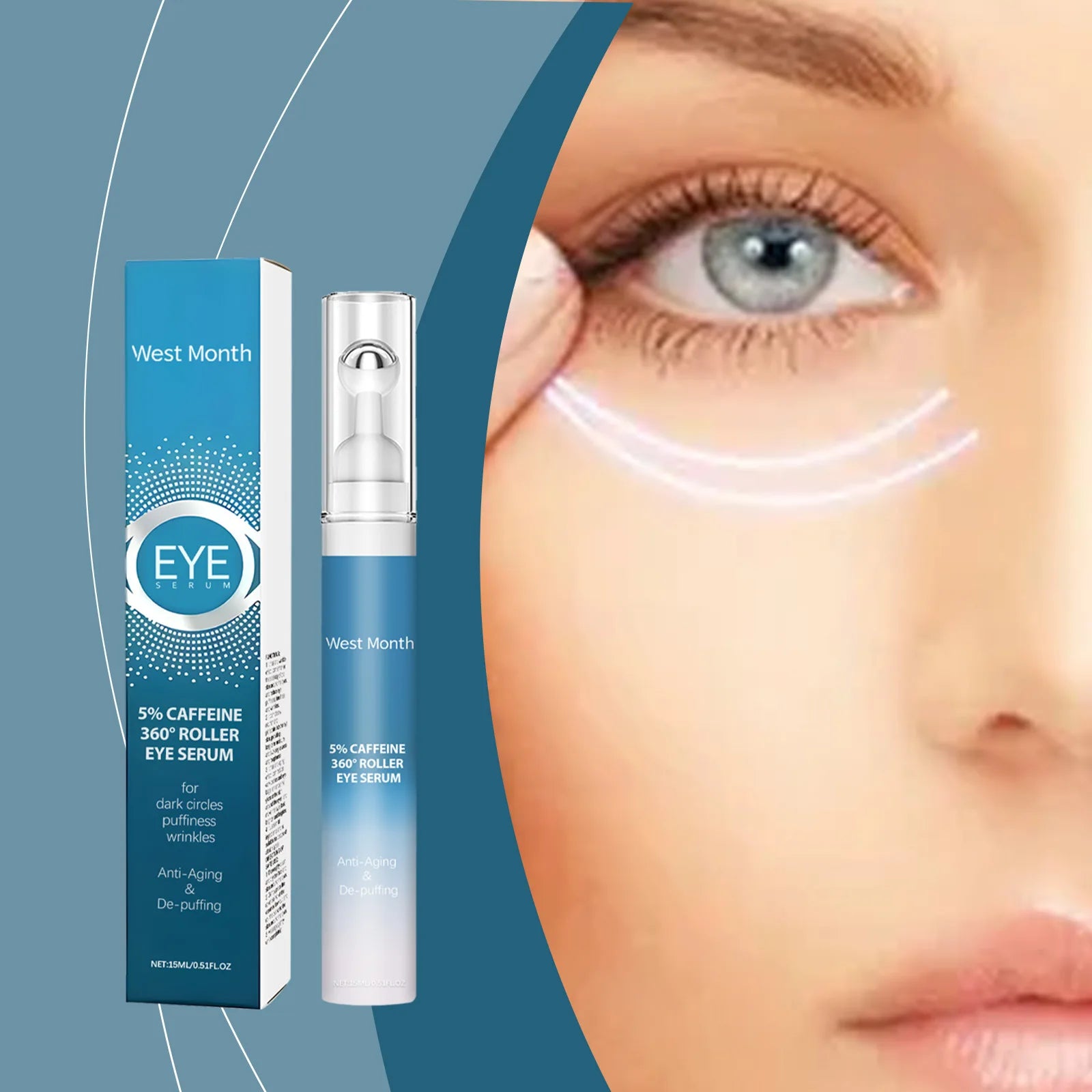 West&Month Eye Serum Roller – Lifting & Dark Circle Removal