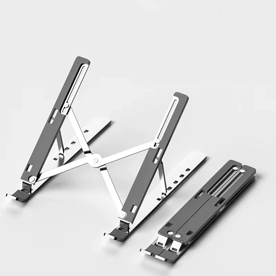 Aluminum alloy material, convenient and adjustable laptop stand, lightweight and foldable design, easy to install