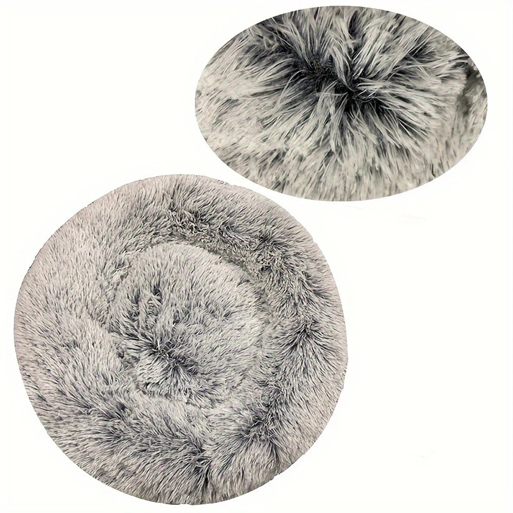 Ultra- Soft Washable Donut Dog & Cat Bed
