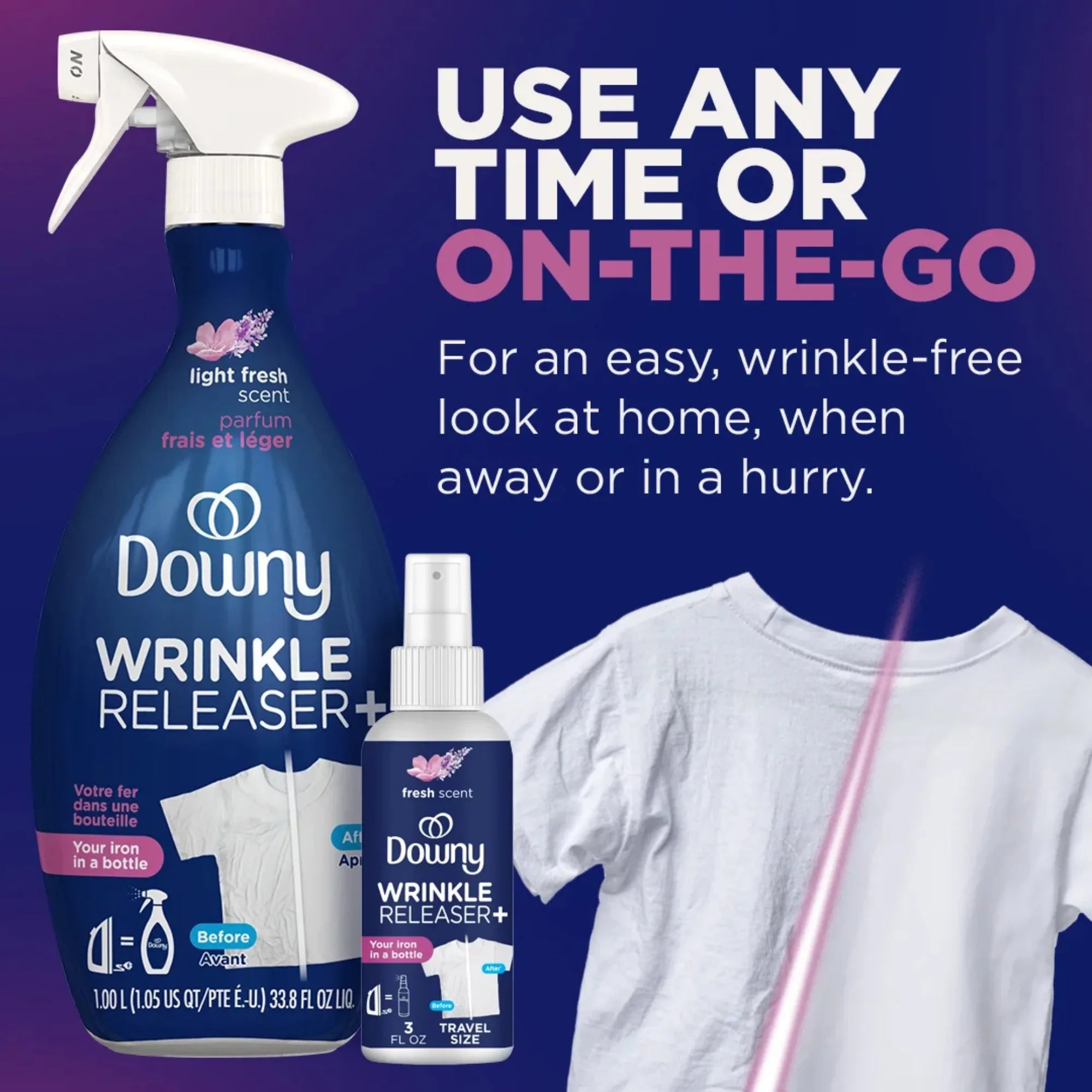 Downy Wrinkle Releaser Plus - Light Fresh Scent (33.8 fl oz)