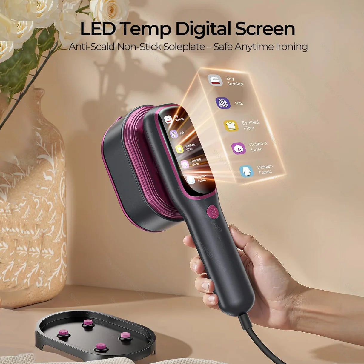 CENRR Professional 1200W Handheld Garment Steamer & Portable Iron
