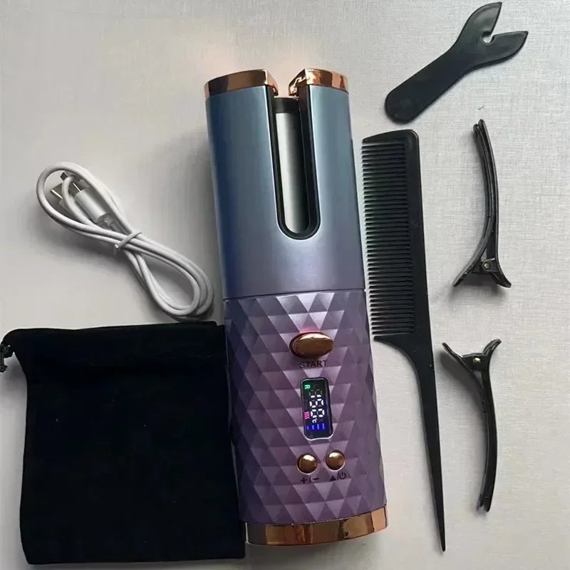 Automatic Wireless Hair Curler - Professional Portable Hair Styling Tool
