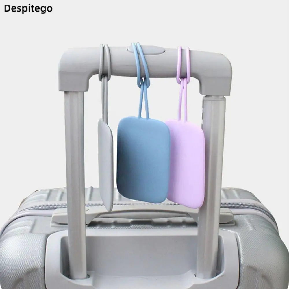 Waterproof Silicone Luggage Tags - Anti-Lost Travel Baggage Labels